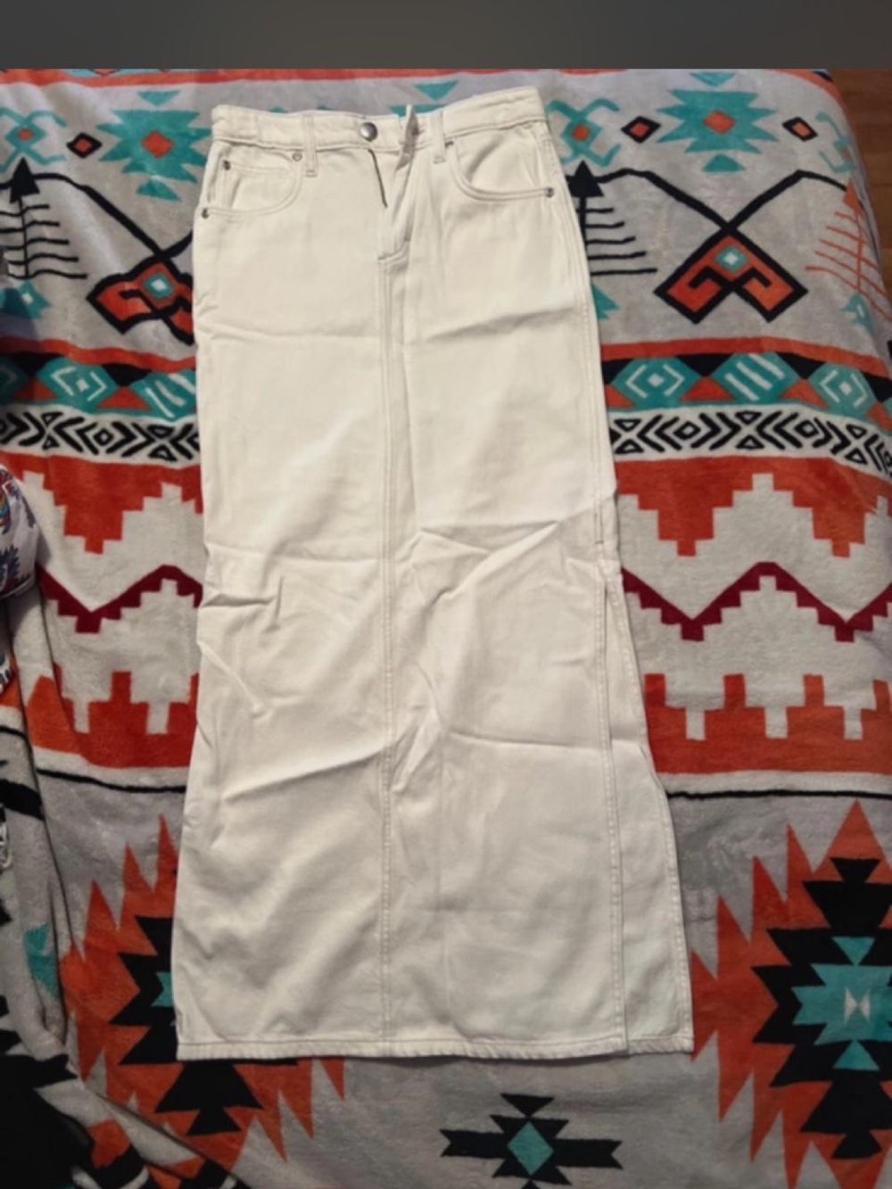 Women’s White Denim Skirt - LEE